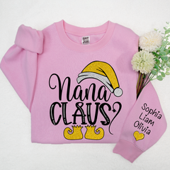 Lofaris Sparkling Merry Christmas Nana Claus And Kids LTP01