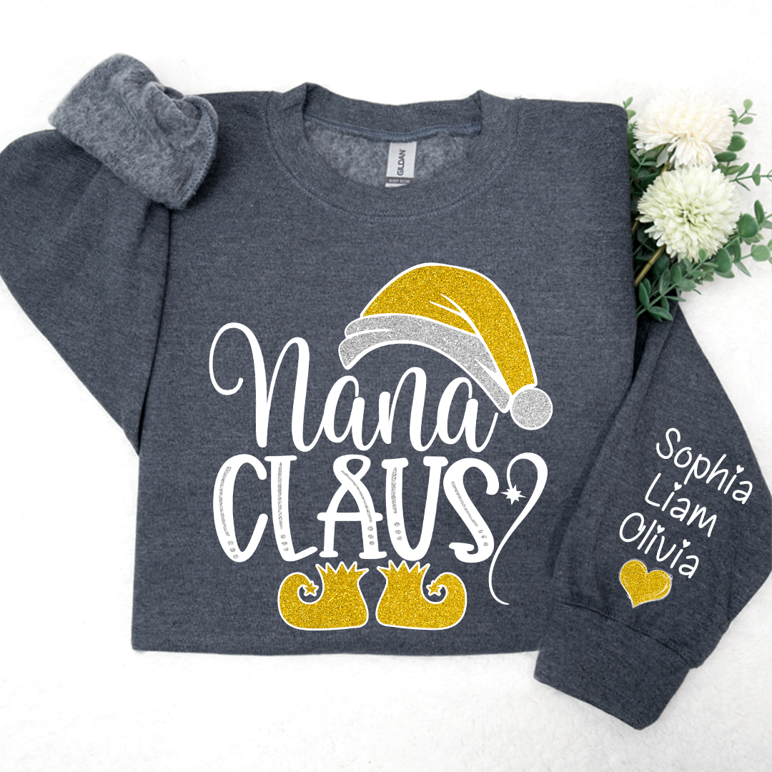 Lofaris Sparkling Merry Christmas Nana Claus And Kids LTP01