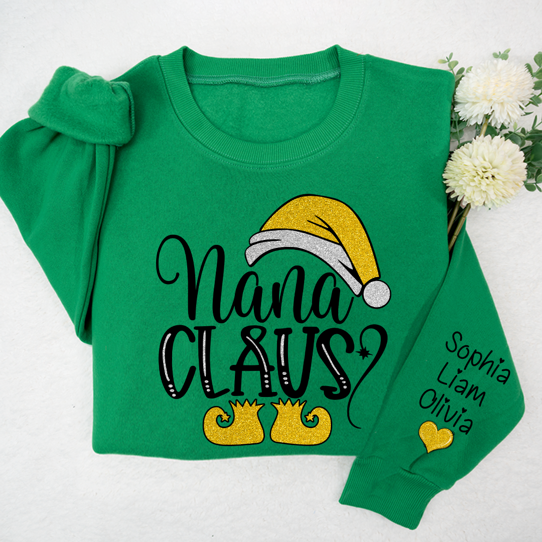 Lofaris Sparkling Merry Christmas Nana Claus And Kids LTP01