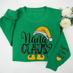 Lofaris Sparkling Merry Christmas Nana Claus And Kids LTP01