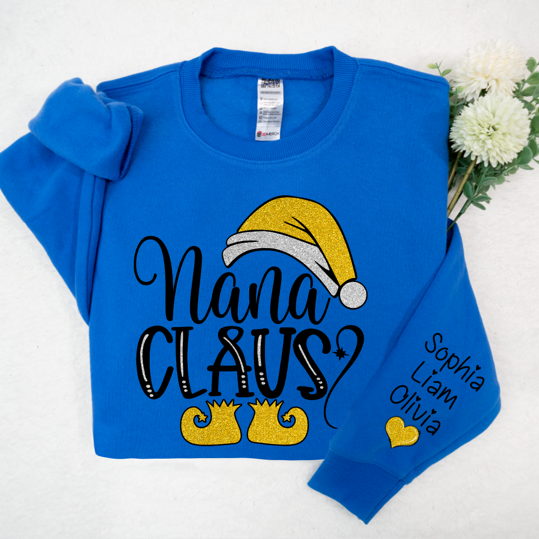 Lofaris Sparkling Merry Christmas Nana Claus And Kids LTP01