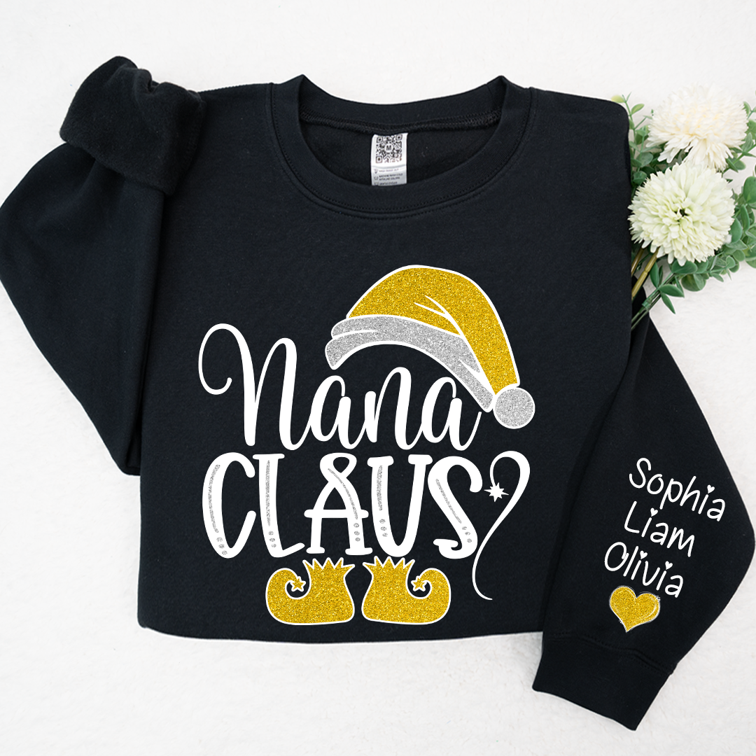 Lofaris Sparkling Merry Christmas Nana Claus And Kids LTP01