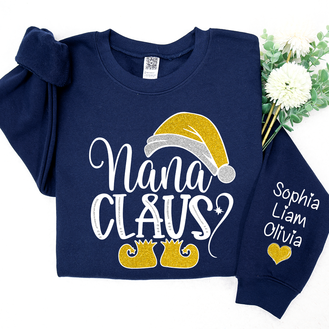 Lofaris Sparkling Merry Christmas Nana Claus And Kids LTP01