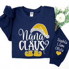 Lofaris Sparkling Merry Christmas Nana Claus And Kids LTP01