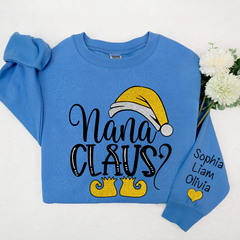 Lofaris Sparkling Merry Christmas Nana Claus And Kids LTP01