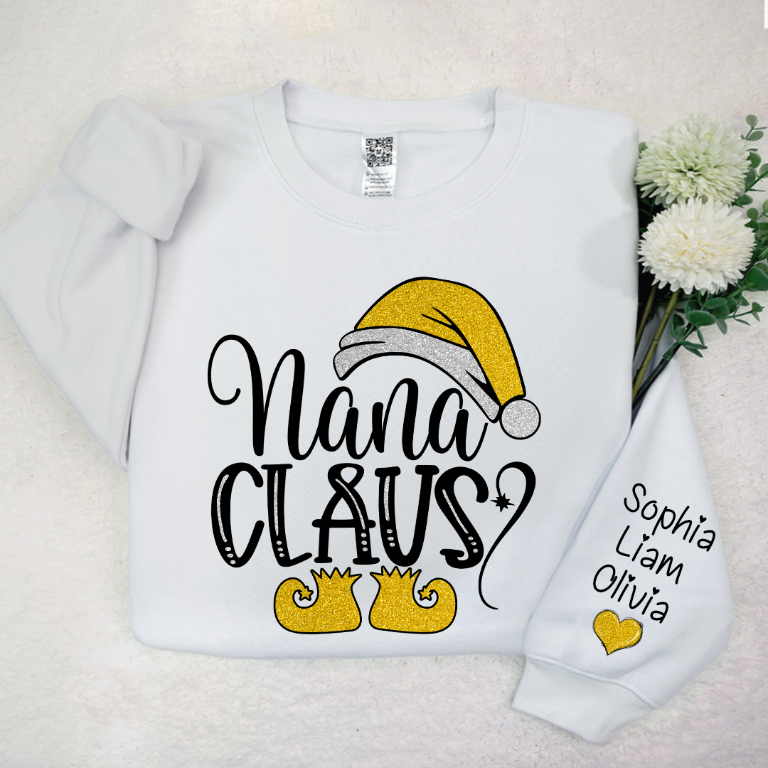 Lofaris Sparkling Merry Christmas Nana Claus And Kids LTP01