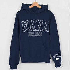 Lofaris Nana Est And Kids Personalized Name Gift Hoodie