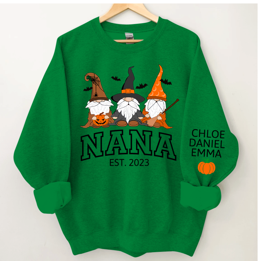Lofaris Halloween Gnome Nana Est And Kids CTH01 Sweatshirt