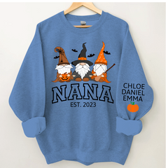 Lofaris Halloween Gnome Nana Est And Kids CTH01 Sweatshirt