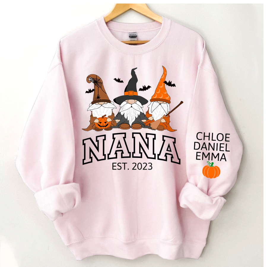 Lofaris Halloween Gnome Nana Est And Kids CTH01 Sweatshirt