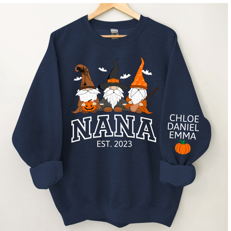 Lofaris Halloween Gnome Nana Est And Kids CTH01 Sweatshirt