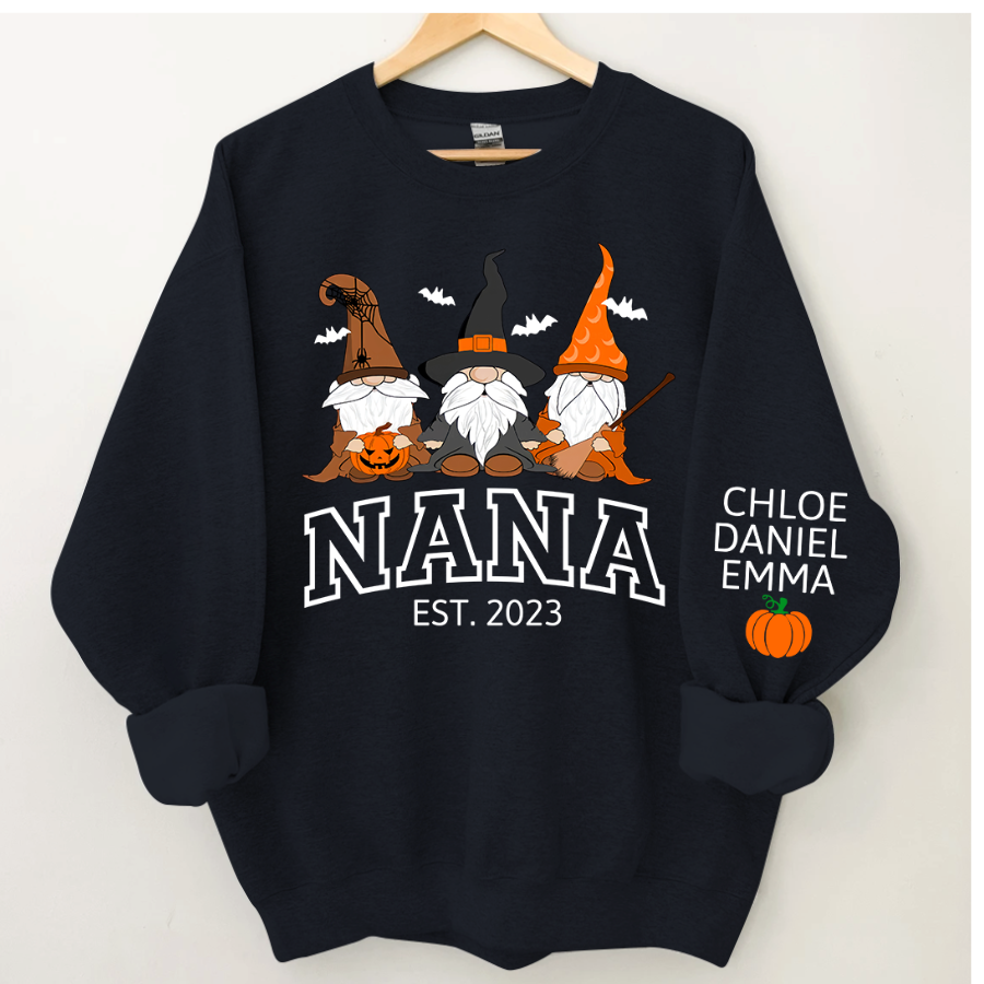 Lofaris Halloween Gnome Nana Est And Kids CTH01 Sweatshirt