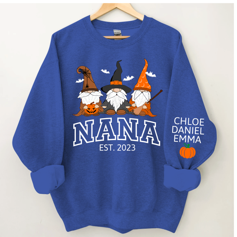 Lofaris Halloween Gnome Nana Est And Kids CTH01 Sweatshirt