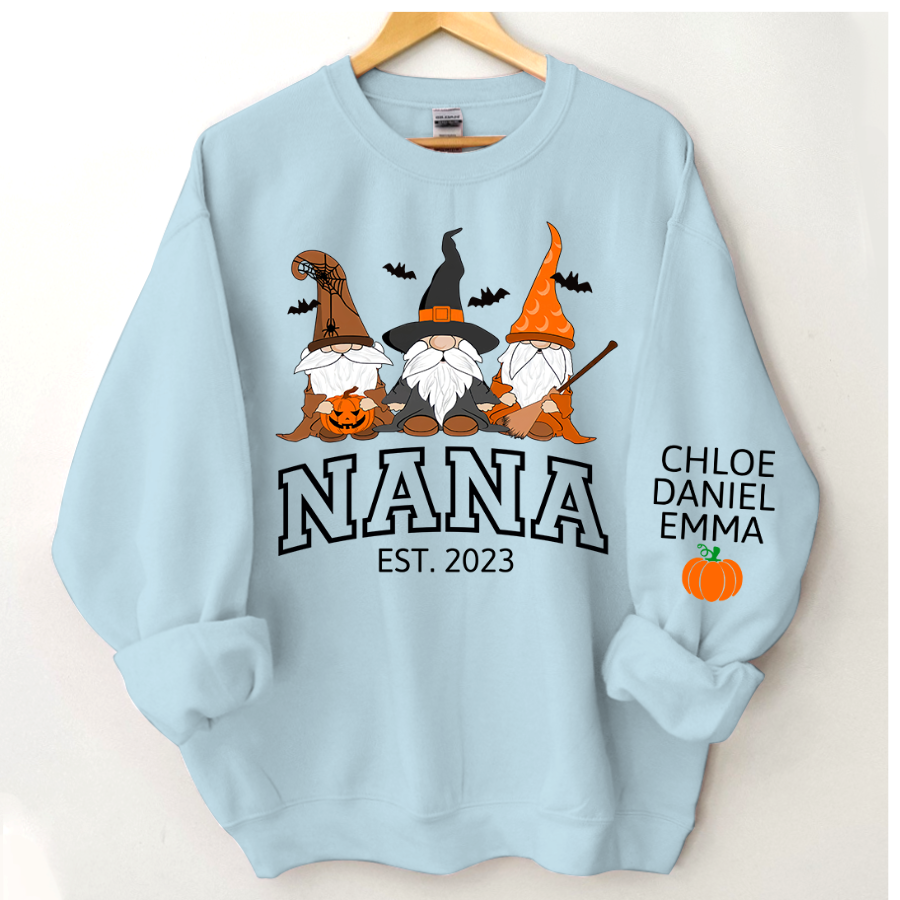 Lofaris Halloween Gnome Nana Est And Kids CTH01 Sweatshirt