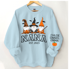 Lofaris Halloween Gnome Nana Est And Kids CTH01 Sweatshirt