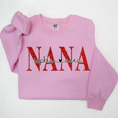 Lofaris Glitter Coating Merry Christmas Nana And Kids LTP01