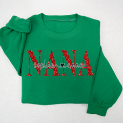 Lofaris Glitter Coating Merry Christmas Nana And Kids LTP01