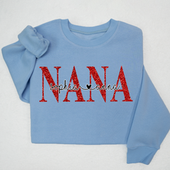 Lofaris Glitter Coating Merry Christmas Nana And Kids LTP01