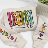 Lofaris Nana Life Color Grandkids Name Custom Sweatshirt