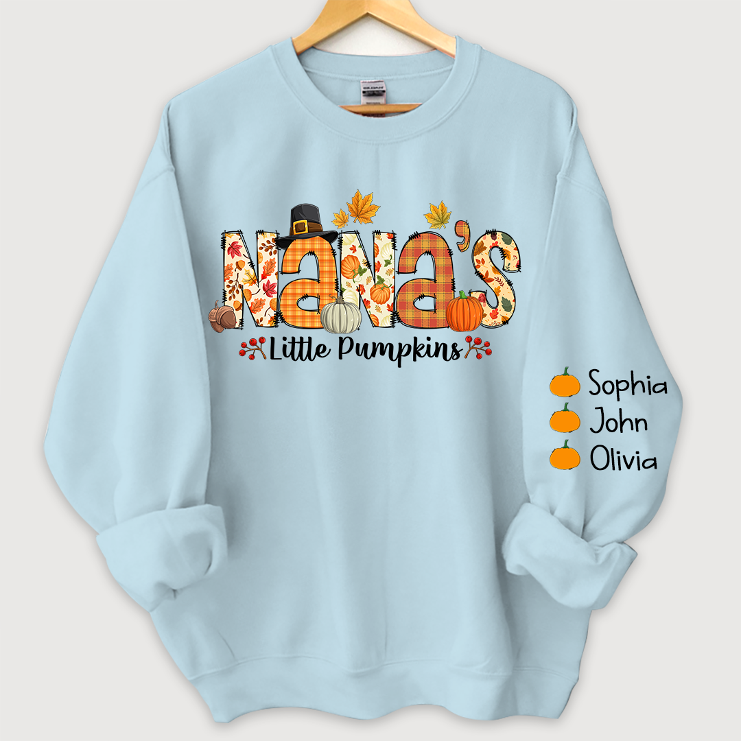 Lofaris Nana little pumpkins autumn And Grandkids Sweatshirt