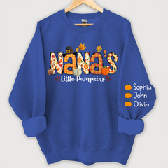 Lofaris Nana little pumpkins autumn And Grandkids Sweatshirt