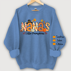 Lofaris Nana little pumpkins autumn And Grandkids Sweatshirt