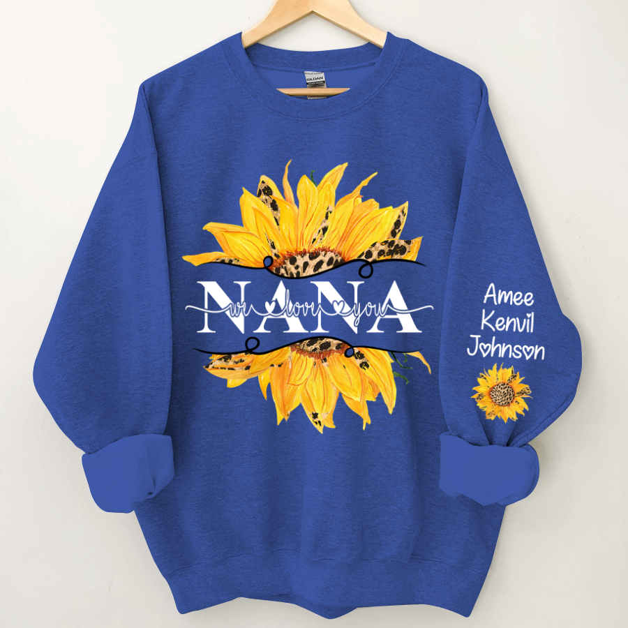 Lofaris Sunflowers Nana And Kids CTH01 Sweatshirt
