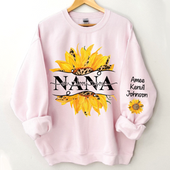 Lofaris Sunflowers Nana And Kids CTH01 Sweatshirt