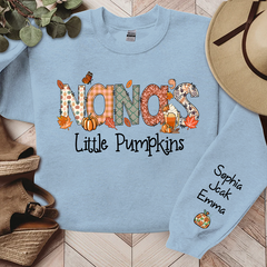 Lofaris Nanas Little Pumpkins Autumn Custom Name Sweatshirt