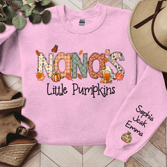 Lofaris Nanas Little Pumpkins Autumn Custom Name Sweatshirt