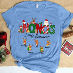 Lofaris Nanas Little Reindeer Christmas Customized T-Shirt