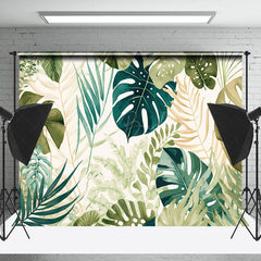 Lofaris Natural Monstera Spring Backdrop For Photo Booth
