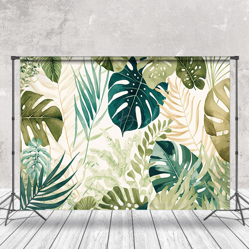 Lofaris Natural Monstera Spring Backdrop For Photo Booth