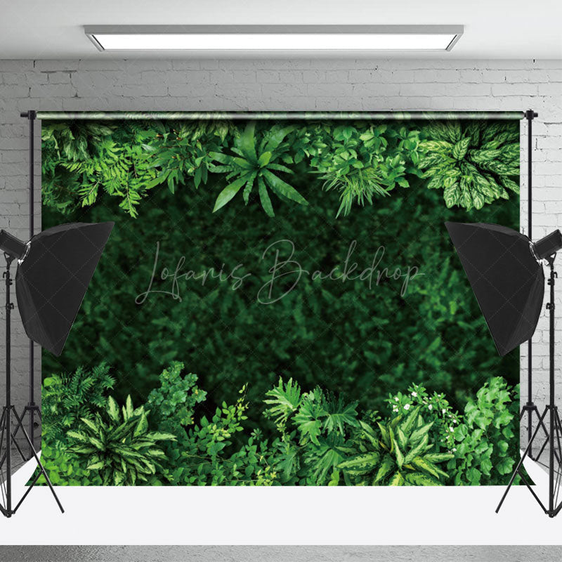 Lofaris Nature Green Plant Leaf Spring Photo Booth Backdrop