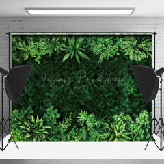 Lofaris Nature Green Plant Leaf Spring Photo Booth Backdrop