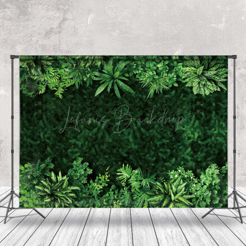 Lofaris Nature Green Plant Leaf Spring Photo Booth Backdrop