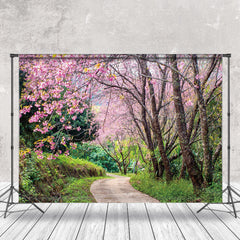 Lofaris Nature Plant Pink Floral Trees Spring Photo Backdrop