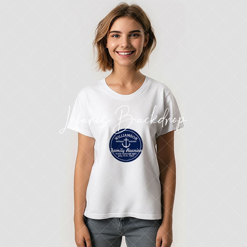 Lofaris Nautical Anchor Family Reunion Trip Cruise Beach TShirt