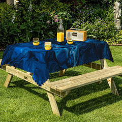 Lofaris Navy Blue Gradient Decorative Rectangle Tablecloth