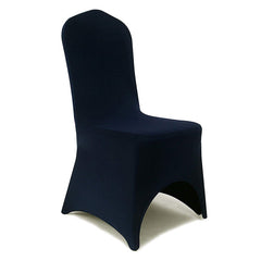 Lofaris Navy Blue Open Back Stretch Spandex Banquet Chair Cover