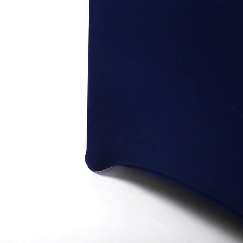Lofaris Navy Blue Open Back Stretch Spandex Banquet Chair Cover