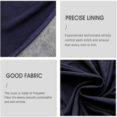 Lofaris Navy Blue Stretch Spandex Banquet Chair Slipcovers