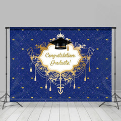 Lofaris Navy Blue Backdrop For Celebrating Graduation Party