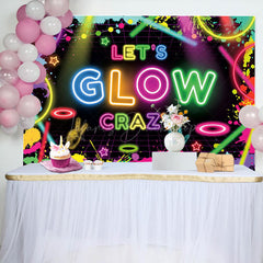 Lofaris Neon Graffiti Lets Glow Crazy Backdrop for Party