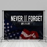 Lofaris Never Forget 09 11 01 Usa Flag Condolences Backdrop