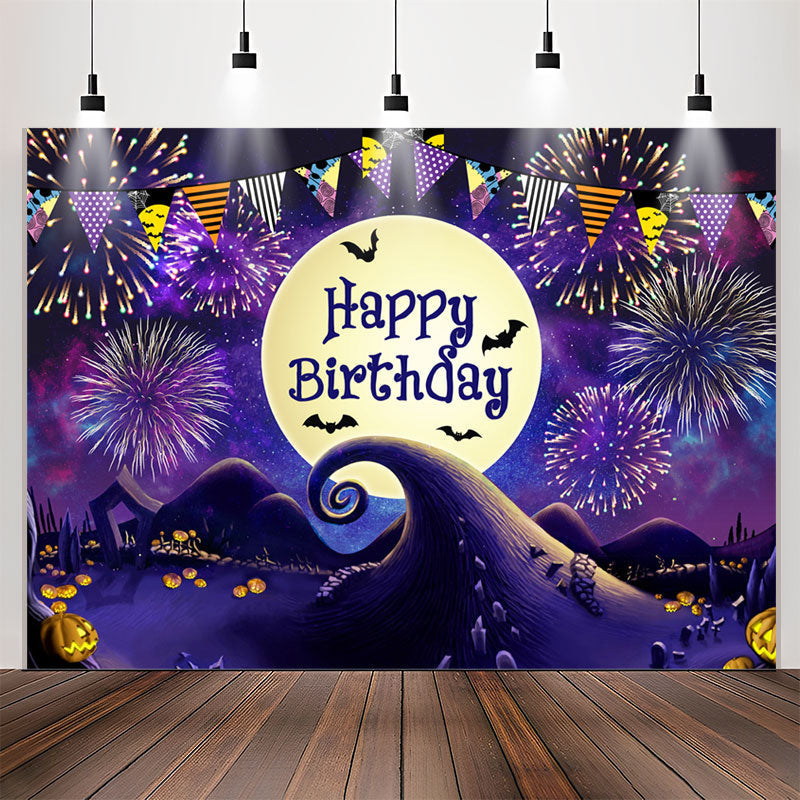 Lofaris Nightmare Moon Halloween Happy Birthday Backdrop