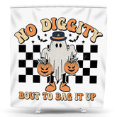 Lofaris No Diggity Bout To Bag It Up Halloween Shower Curtain