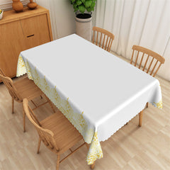 Lofaris Nobler Elegant Black Gold Restaurant Tablecloth
