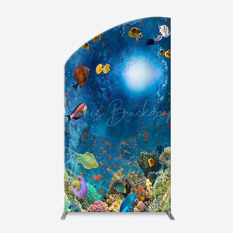 Lofaris Ocean Animals Birthday Party Chiara Arch Backdrop