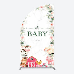 Lofaris Oh Baby Farm Gender Reveal Party Chiara Arch Backdrop
